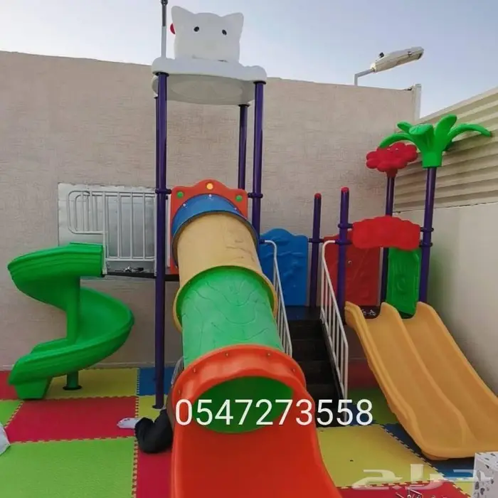 ملاهي ألعاب_خارجية فايبر مراجيح زحاليق 16