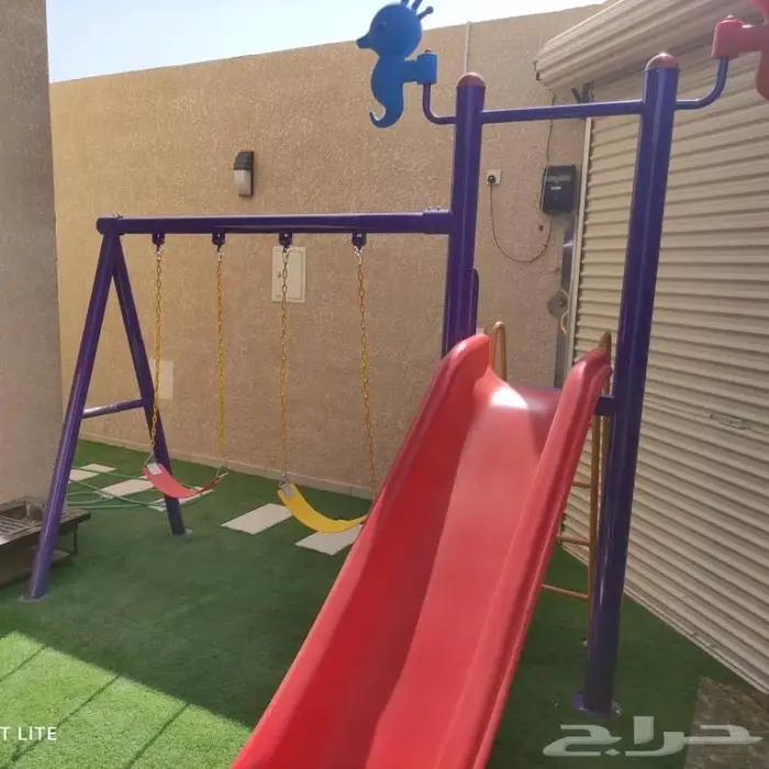 ملاهي ألعاب_خارجية فايبر مراجيح زحاليق 17