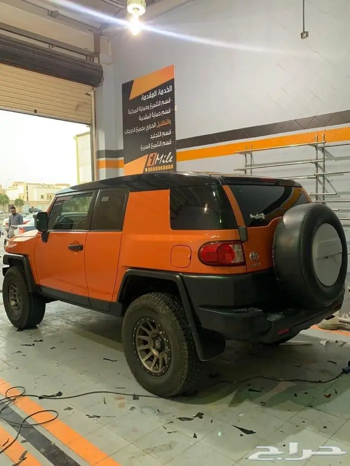 تجليد فضيات الصدام وشبك التويوتا FJ 2