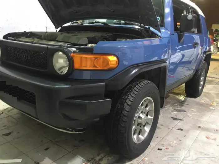 تجليد فضيات الصدام وشبك التويوتا FJ 15