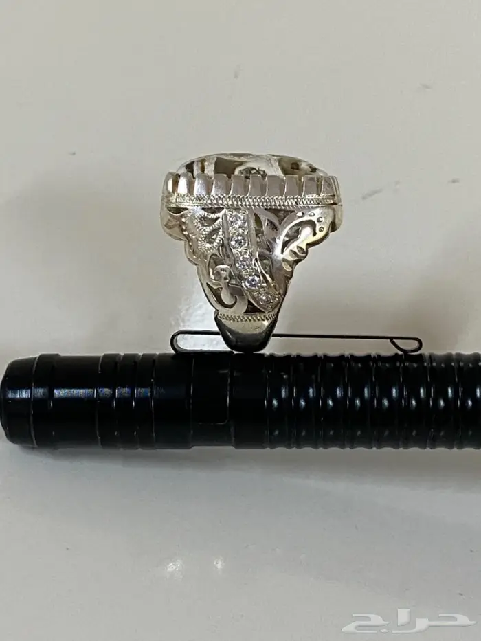 خاتم ملكي عقيق هندي مصور طبيعي 11