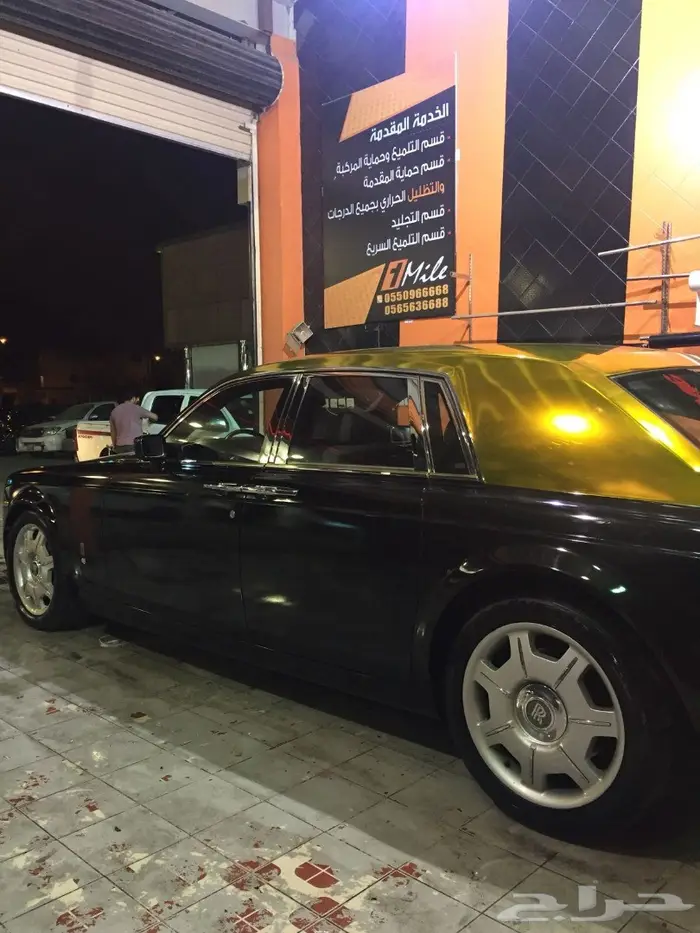 للبيع رولة تجليد ذهبي كروم للسيارات والدبابات 1