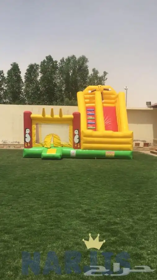 نطيطات وزحاليق وملاعب صابونيه وزحاليق مائية وملت داون 8