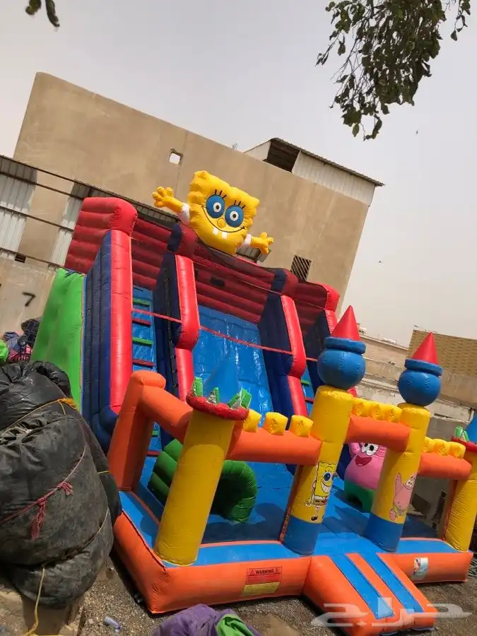 نطيطات وزحاليق وملاعب صابونيه وزحاليق مائية وملت داون 0