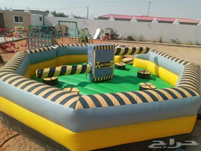 نطيطات وزحاليق وملاعب صابونيه وزحاليق مائية وملت داون 2