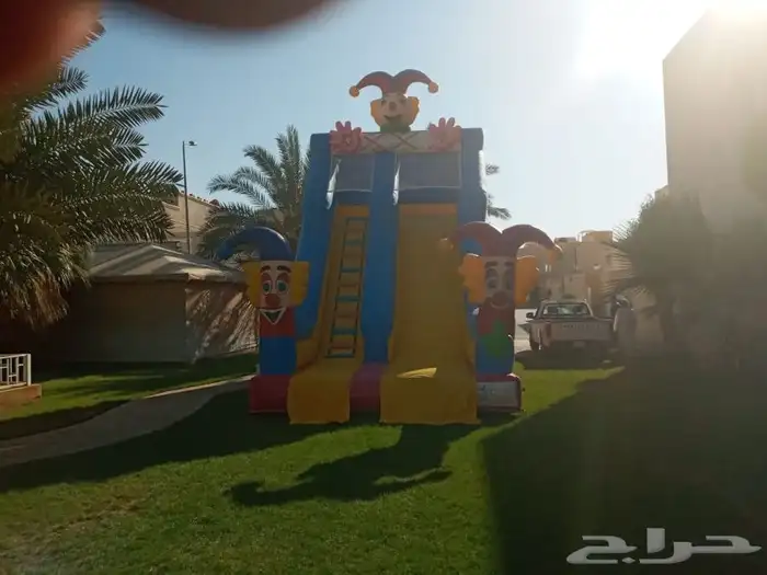 نطيطات وزحاليق وملاعب صابونيه وزحاليق مائية وملت داون 10