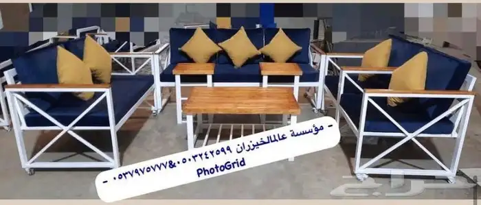 كراسي وجسات خشب وحديقه وتفصيل وكفي 10