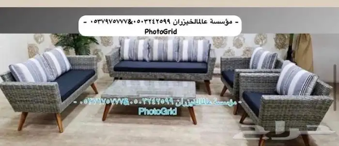 كراسي وجسات خشب وحديقه وتفصيل وكفي 13