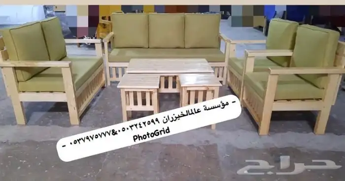 كراسي وجسات خشب وحديقه وتفصيل وكفي 12
