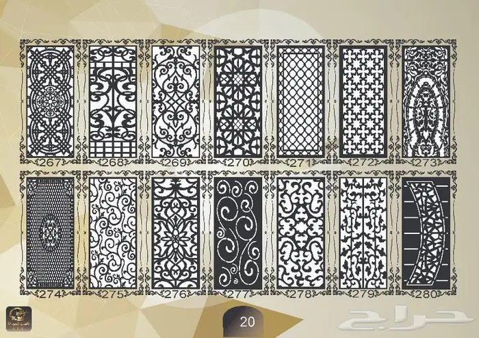 زخارف نقش كتالوج pdf مع صيغة 050185832dxf 19