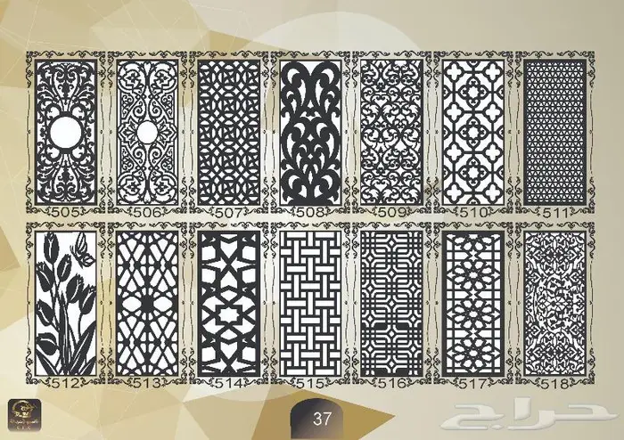زخارف نقش كتالوج pdf مع صيغة 050185832dxf 36