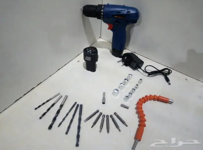 دريل شحن 12 فلت مع عده 3