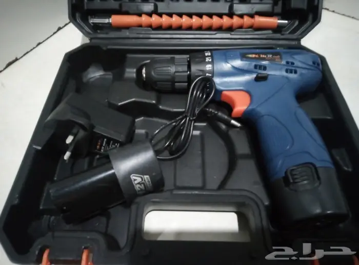 دريل شحن 12 فلت مع عده 5