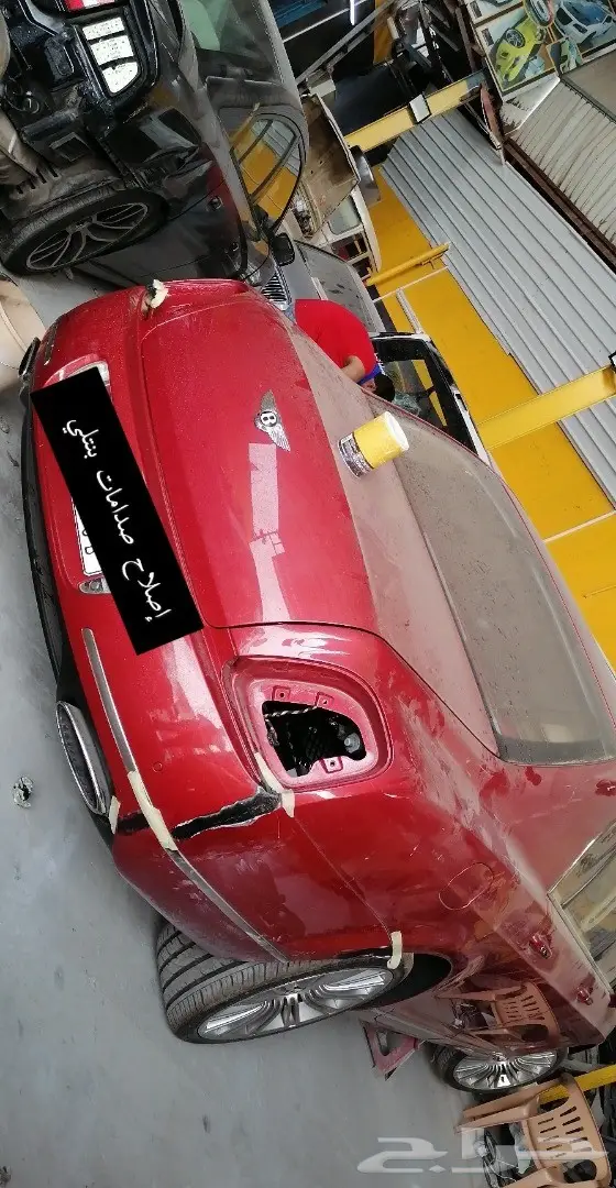 صدام بنتلي اصلاح صدامات بنتلي GT بنتاقا وسمكرة 22