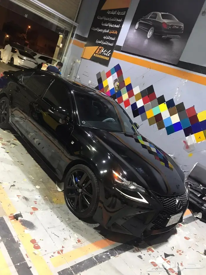 رش كليبرات اللكزس GS وتحويل لبلاك اديشن 16