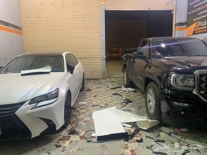 رش كليبرات اللكزس GS وتحويل لبلاك اديشن 15