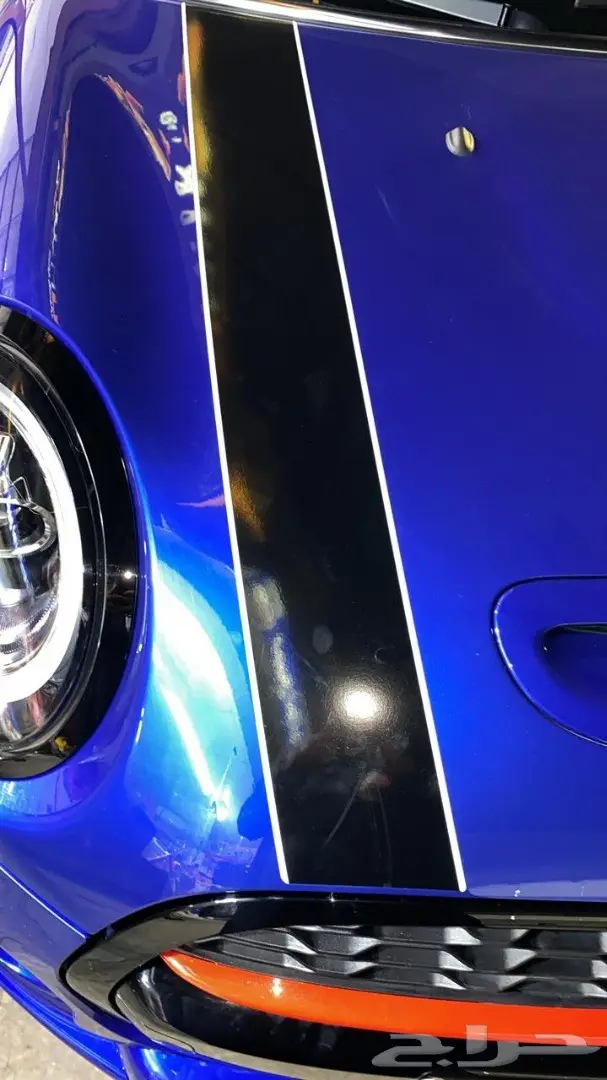 تجليد مرايات وسقف الميني كوبر واضافة الخطوط 11