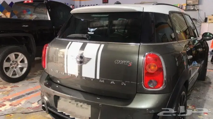 تجليد مرايات وسقف الميني كوبر واضافة الخطوط 14