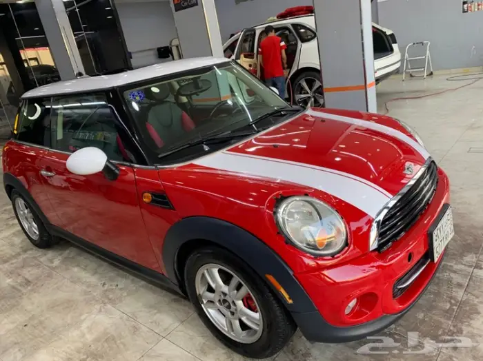 تجليد مرايات وسقف الميني كوبر واضافة الخطوط 13