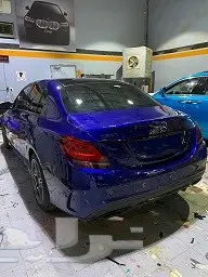 تجليد بلاك اديشن لشبك وازياق المرسيدس C class 14