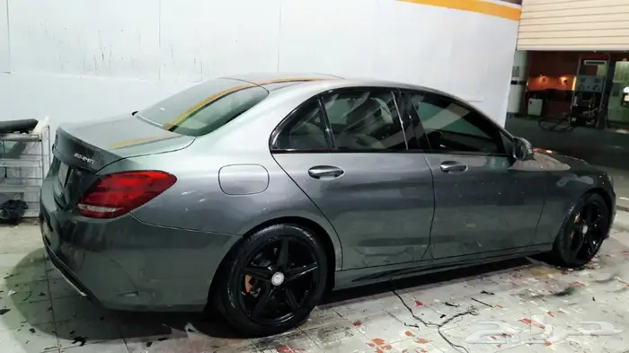 تجليد بلاك اديشن لشبك وازياق المرسيدس C class 7