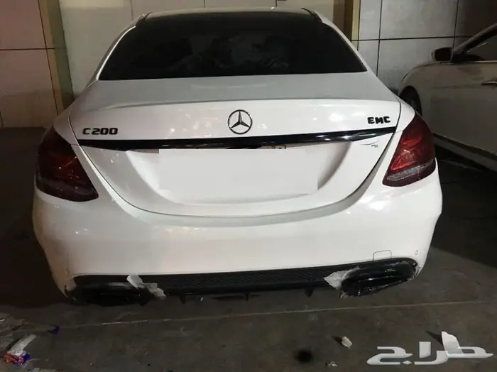 تجليد بلاك اديشن لشبك وازياق المرسيدس C class 4