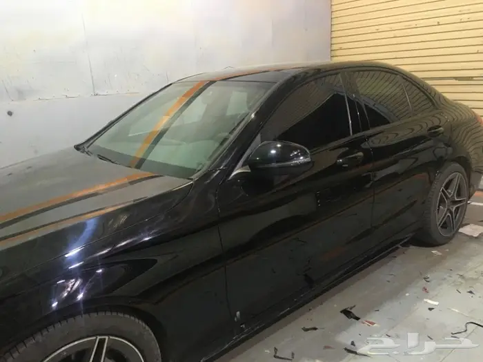 تجليد بلاك اديشن لشبك وازياق المرسيدس C class 12