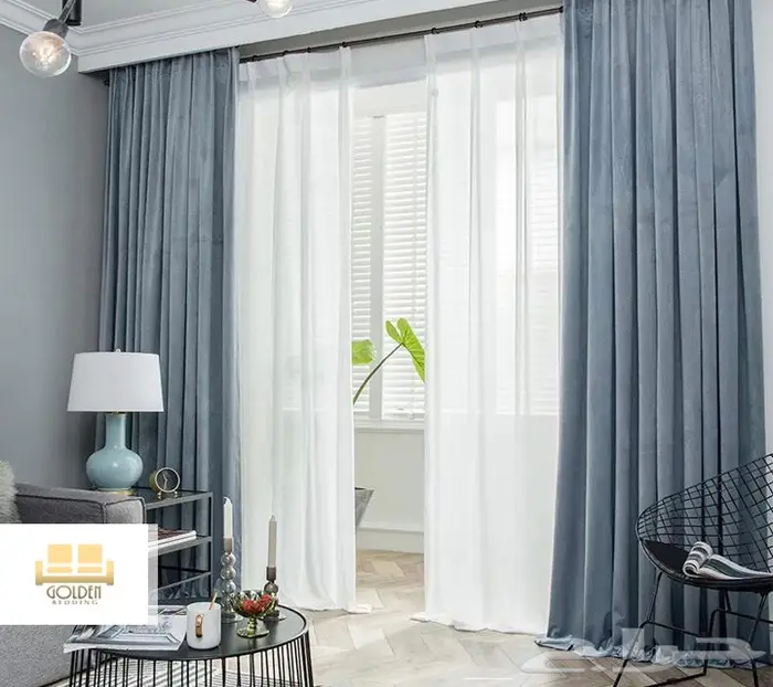 ستائر من المخمل عاتمة للضوء وعازلة للحرارة 4