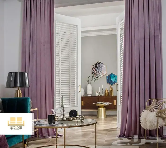 ستائر من المخمل عاتمة للضوء وعازلة للحرارة 6