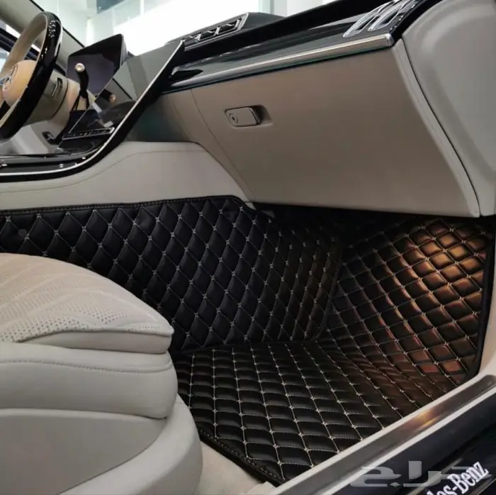 أرضيات مرسيدس فاخرة جلد VIP ولجميع السيارات 29