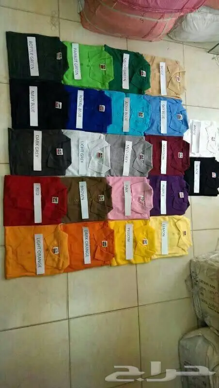كابات رياضيه وتيشيرتات ساده وملون مع التطريز 11