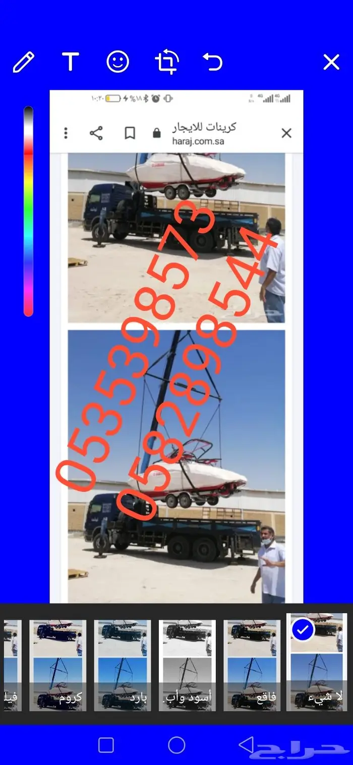 كرين للايجار 2