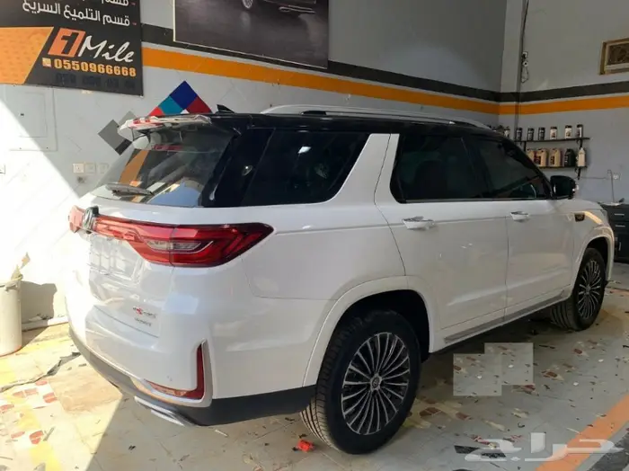 تجليد سقف واكتاف الشانجان باللون الاسود 6