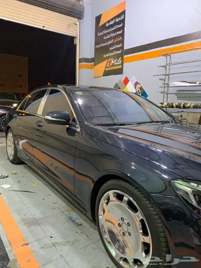 تجليد ازياق المرسيدس S بالكروم مثل المايباخ 3