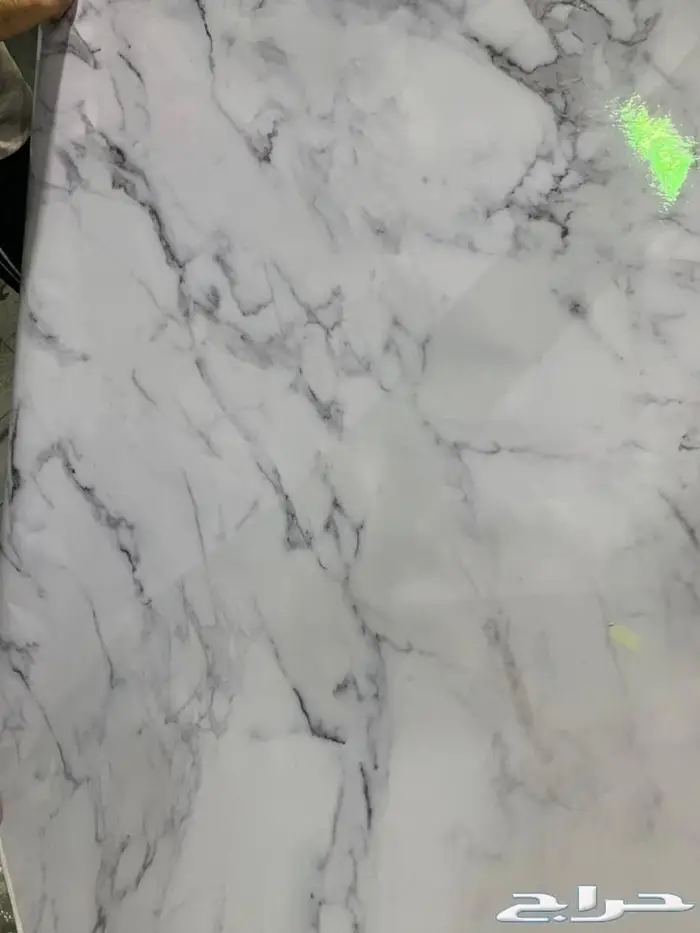 للبيع رولة ماربل ديزاين ابيض لماع مميزة 2