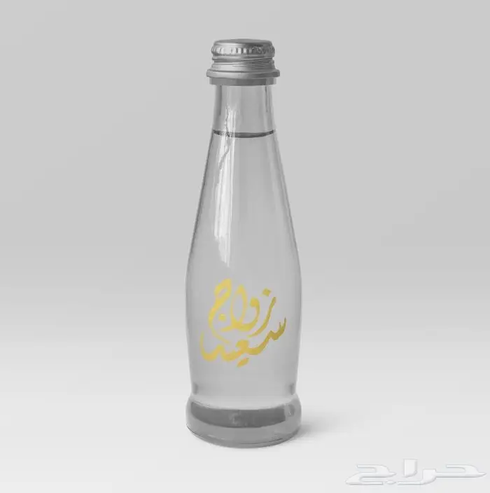 طباعة كتابة ذهبية على عبوات وزجاجات مياه الشرب 4