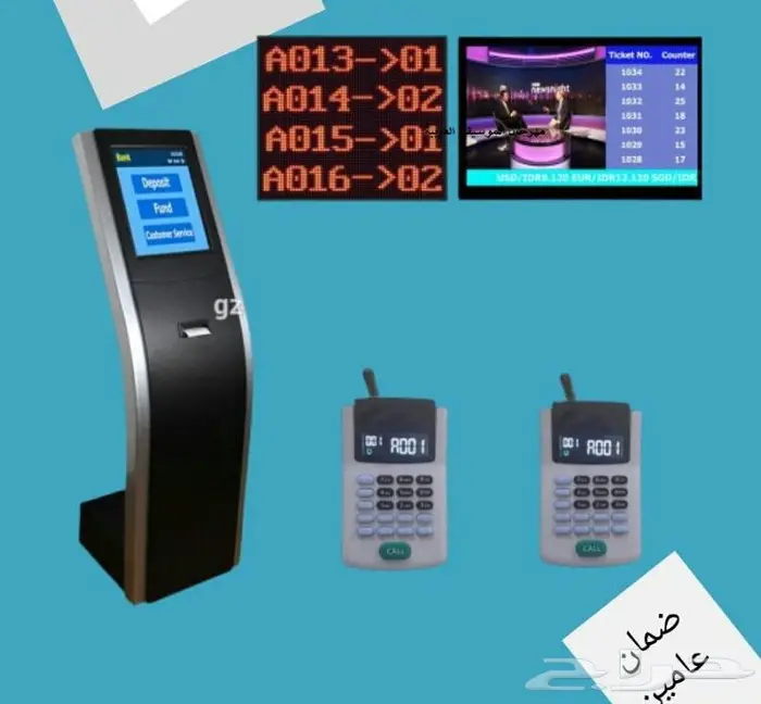 اجهزة صفوف الانتظار وتنظيم العملاء  2