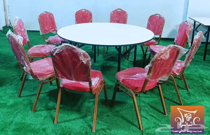 كراسي حفلات وطاولات افراح وطاولات بوفيه مستطيله 16