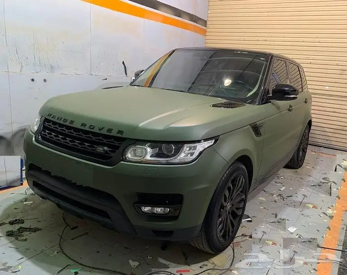 للبيع رولة استيكر تجليد اخضر جيشي للسيارات 4