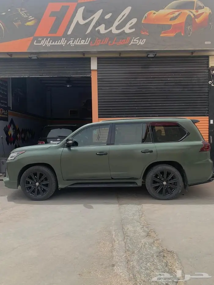 للبيع رولة استيكر تجليد اخضر جيشي للسيارات 1