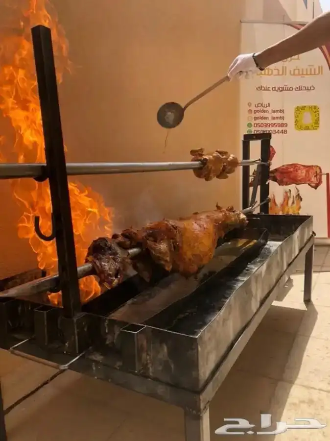 شوي الخروف علي السيخ بموقعك 1