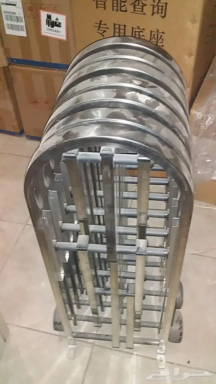 حواجز معدنية متحركة بكفرات استيل والومنيوم0564291869 4