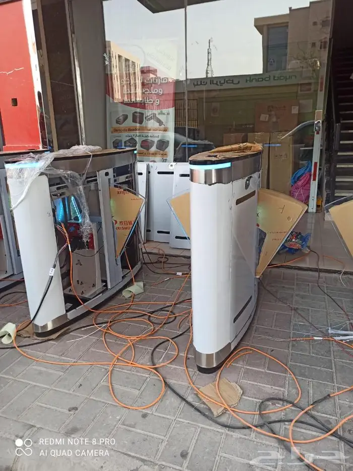 بوابات الكترونية للشركات زجاج بالبصمة والكرت0564291869 6