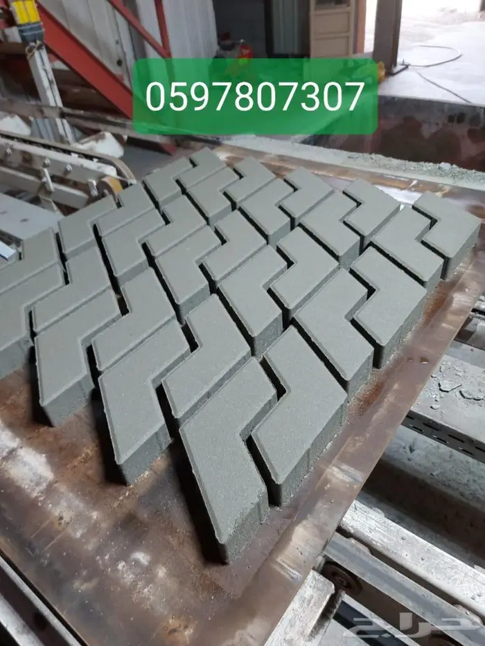 انترلوك ارصفة بردورة منتجات اسمنتية 39