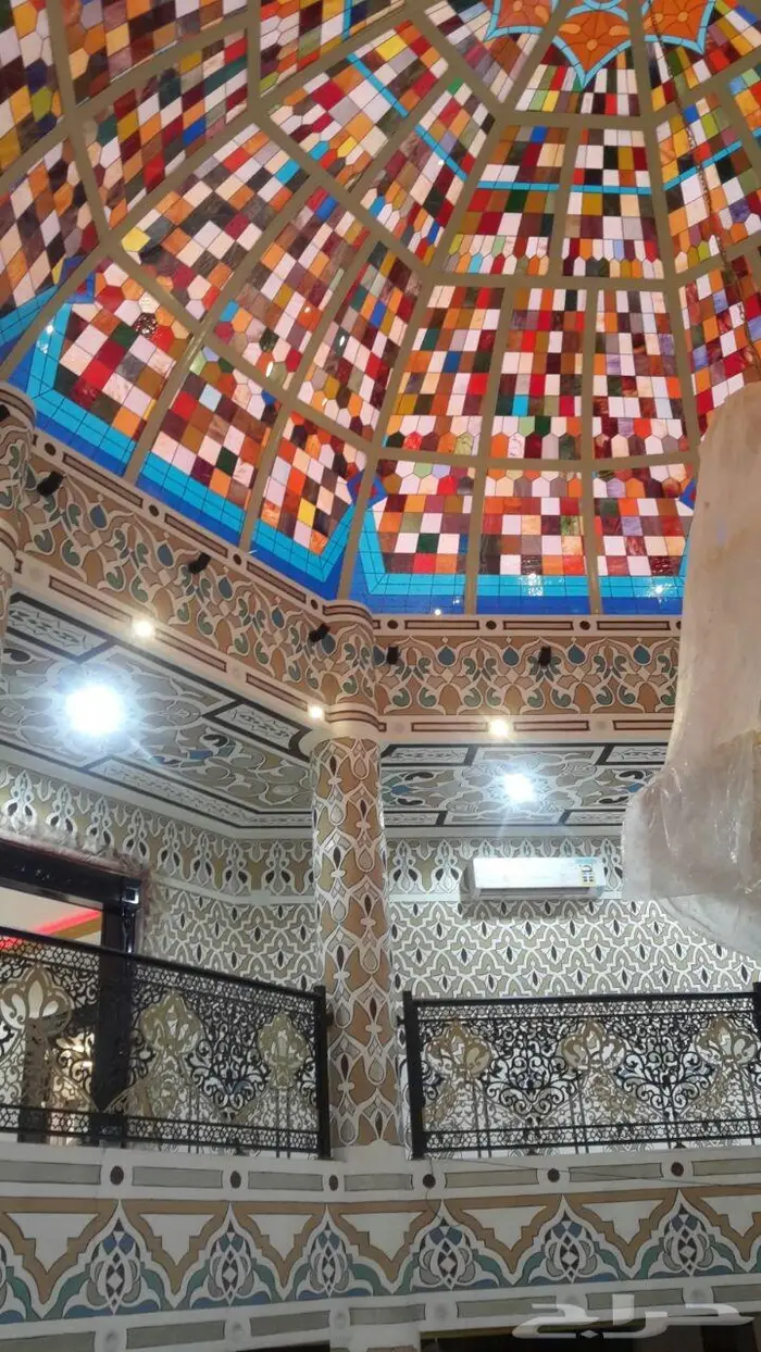 قبب دائرية معشق هرمي ملون دبل لكسان 33
