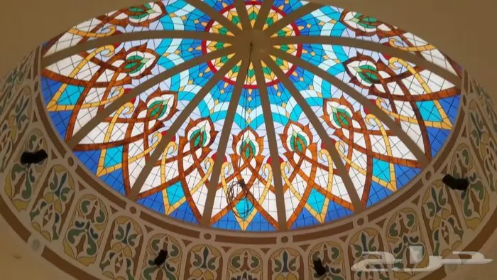 قبب دائرية معشق هرمي ملون دبل لكسان 27