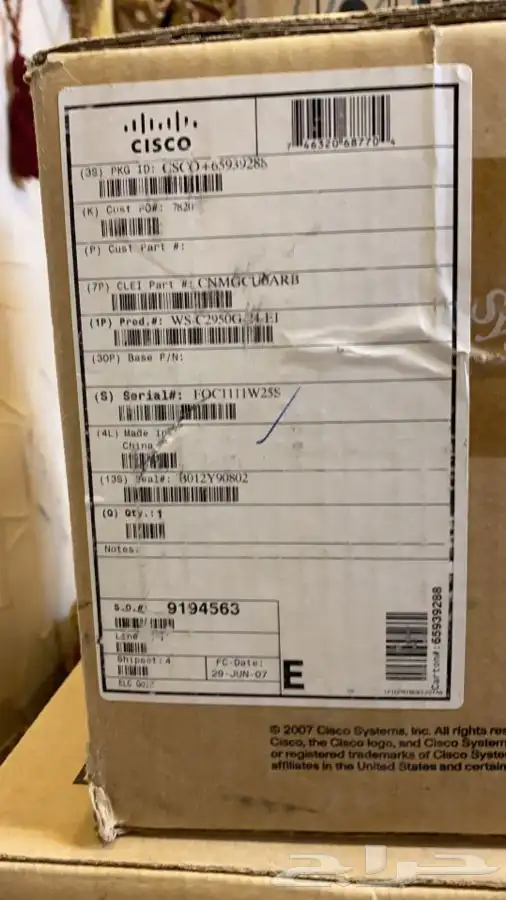 سويتش cisco سيسكو وكيابل HDM وكيابل فايبر وملحقات سيسكو 16