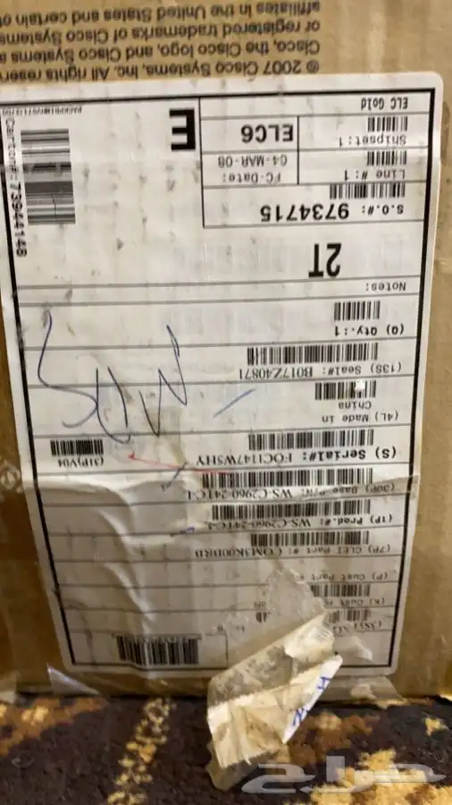 سويتش cisco سيسكو وكيابل HDM وكيابل فايبر وملحقات سيسكو 13