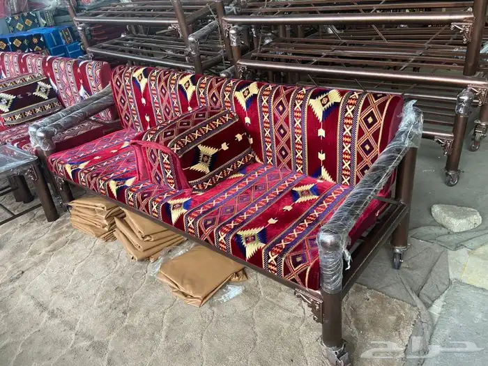 كراسي مركاز حديد نحاس جلسات خارجية 2