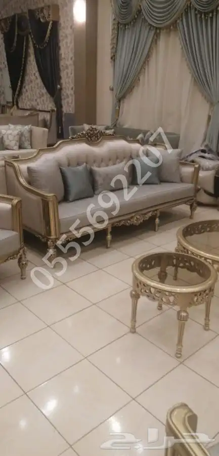 تفصيل كنب ملكي_كلاسيك_مودرن_مجالس_صالونات  لاونج_كافيه 27